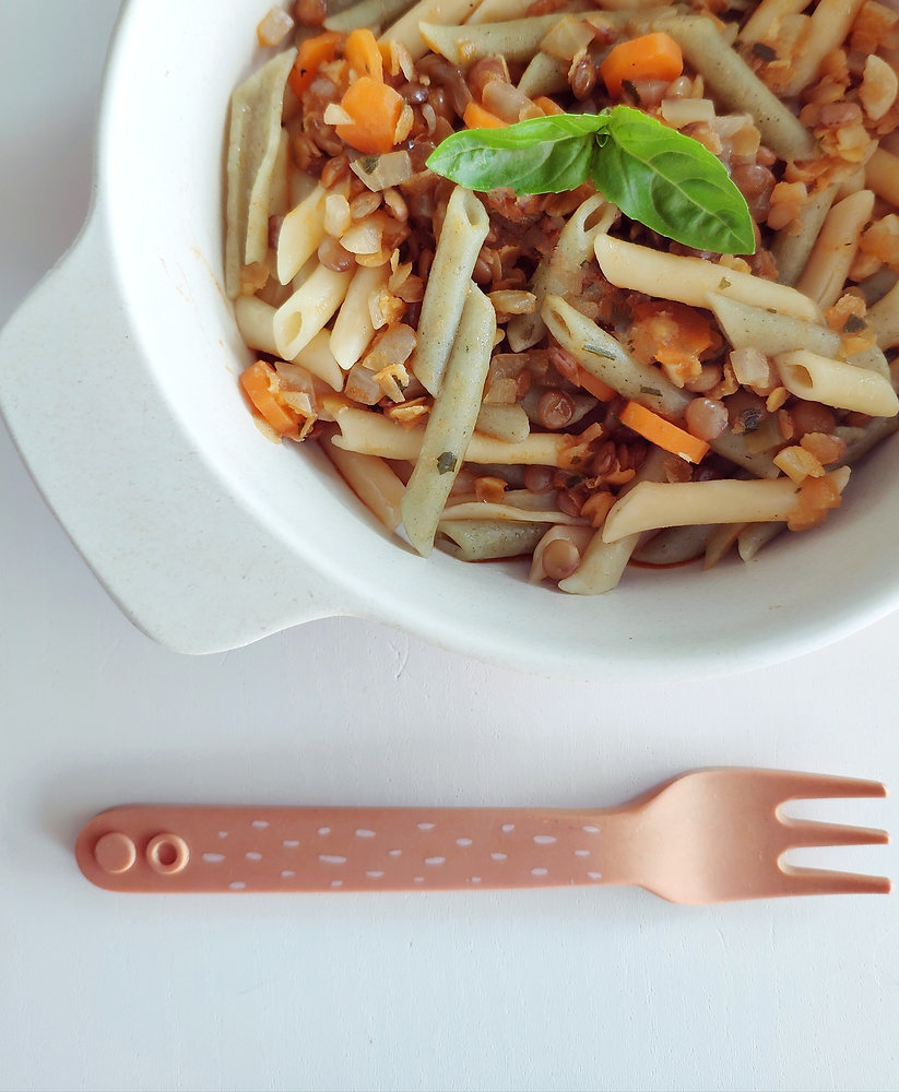 Vegi omaka "bolognese" z rjavo&rdečo lečo (11m)